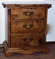 Handcrafted, custom design end tables, nightstands
