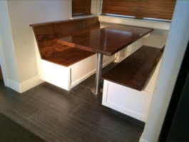 Custom designed, handcrafted window seats, banquettes, rockers