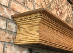 Custom, handcrafted, fireplace mantels