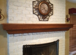 Custom, handcrafted, fireplace mantels