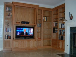 Bookshelves, display cabinets, media/entertainment centers, family room furniture
