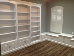 Bookshelves, display cabinets, media/entertainment centers, family room furniture