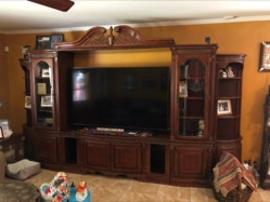 Bookshelves, display cabinets, media/entertainment centers, family room furniture