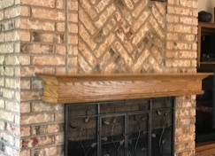 Custom, handcrafted, fireplace mantels