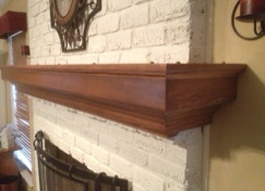 Custom, handcrafted, fireplace mantels