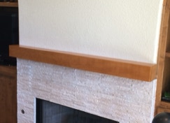 Custom, handcrafted, fireplace mantels
