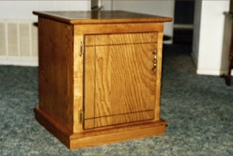 Handcrafted, custom design end tables, nightstands