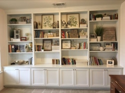 Bookshelves, display cabinets, media/entertainment centers, family room furniture