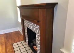 Custom, handcrafted, fireplace mantels