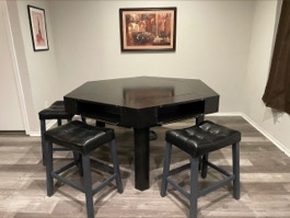 Custom designed, handcrafted window seats, banquettes, rockers, gaming tables